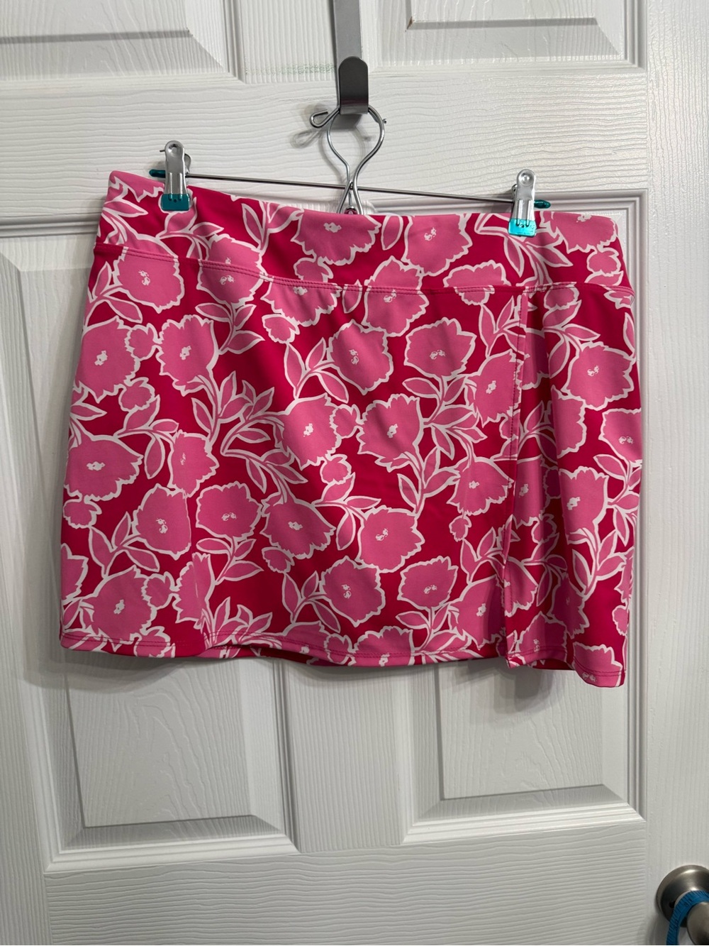 Cynthia Rowley Active XL Pink Floral Athletic Skort Tennis Golf Pickleball